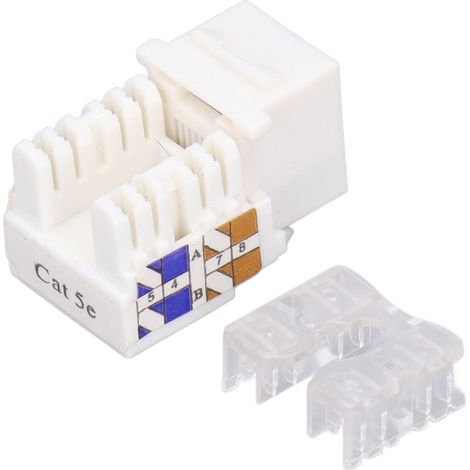 Module réseau blindé TF1015A RJ45 CAT5 Type A (avec couvercle), adapté à la connexion de terminal Ethernet ISDN, 20 unités par paquet. (1/5)