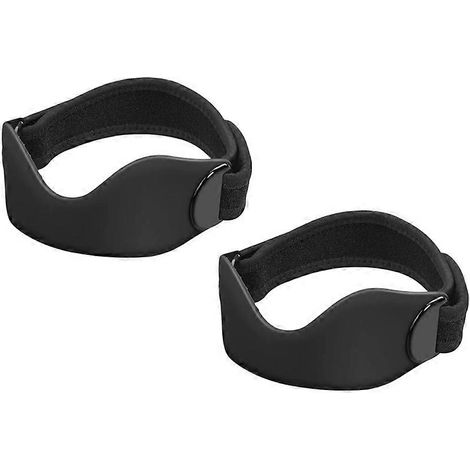 Lot de 2 sangles de soutien rotulien en silicone, genouillères pour femmes et hommes, bande de soutien rotulienne antidérapante et ajustable