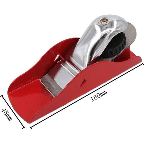 Mini cepillo de mano para trabajos de carpintería de precisión,Bloque de cepillado compacto y práctico,Hoja ajustable,164,5 cm (1/4)