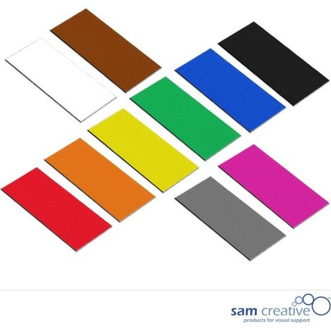 Magnetische Symbolleiste 3x6 cm gelb