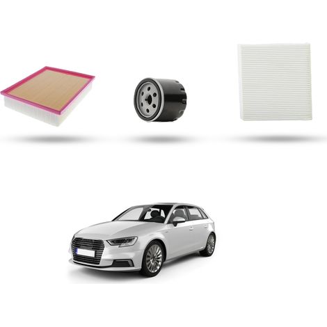 Kit Tagliando 3 filtri compatibile con Audi A3  (8Ya,8YS) 30 TFSI 81kw dal 2020 (1/4)
