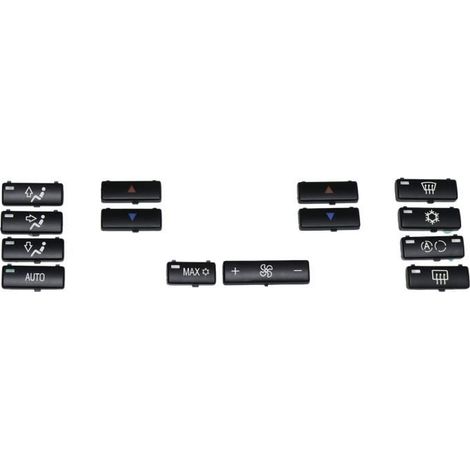 14 Bouton Capuchon Clé de Voiture Climatiseur A - C Panneau de Commande Interrupteur Bouton Couvercle de Clé pour BMW E39 E53 525I (1/4)