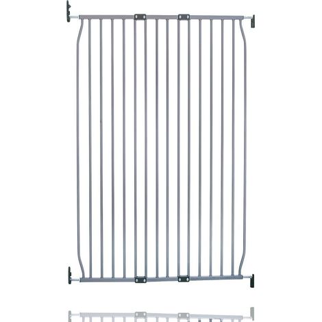 Safetots Extra Tall Eco Screw Fit Baby Gate, Grey, 90cm - 100cm, Extra Tall Gate 100cm in Height, Stair Gate for Baby