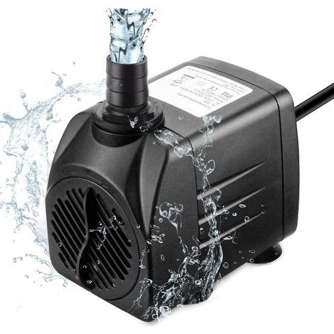 Mini pompe à eau submersible 25W – Débit 1800 L/h – Moteur brushless silencieux – Ajustable pour aquariums et fontaines – Longueur cordon 1,5m (1/5)