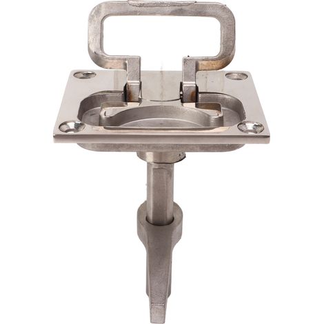 Verrou à came marin avec tige de traction intégrée, loquet de plancher, loquet de trappe, acier inoxydable 316, 67x79mm, loquet de verrouillage de poignée de levage, convient aux yachts. (1/5)
