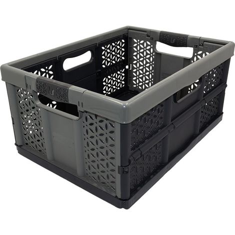 BOX & BEYOND Faltschließfach, schwarz, 32 l, B 48 x T 34,5 x H 23 cm BOX & BEYOND (1/3)