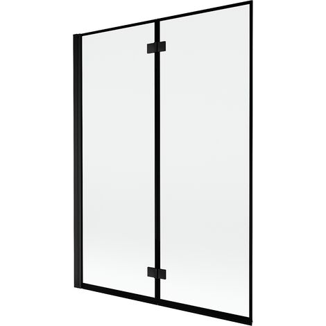 Mexen Mist mampara de ducha de 2 hojas a la izquierda 130 x 150 cm, marco negro, negro - 8A9-130-002-70-70-L (1/5)