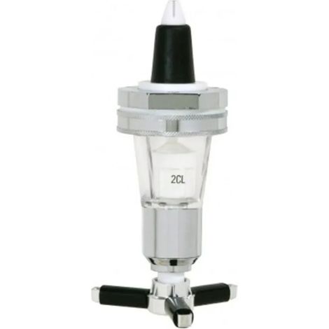 Portionierer, Ausgießer Dosierer für 0,7 - 1,0 L Flaschen, silber, Ausschankmenge: 40 ml (1/5)