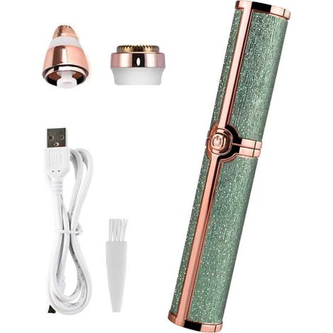 Tondeuse à sourcils électrique USB, tondeuse à sourcils portable pour femme, idéale pour l'épilation des sourcils et le maquillage. (1/4)