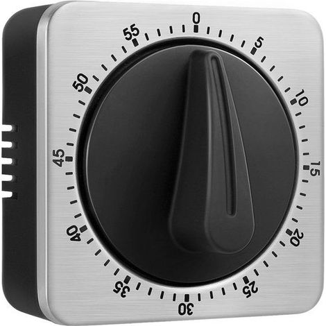 Minuterie de cuisine Minuterie de 60 minutes avec alarme sonore de 80 dB Minuterie de compte à rebours magnétique (nouvelle minuter (1/4)