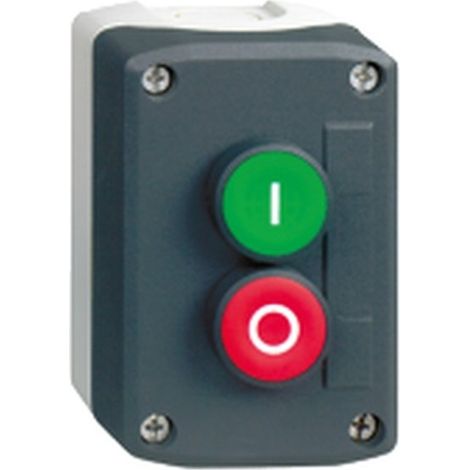 Harmony boite - 2 boutons poussoirs Ø22 - vert /rouge - XALD213