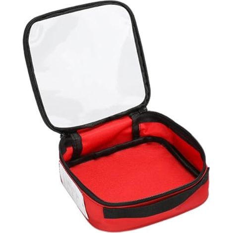 Sacs de Premiers Secours vides, Trousse médicale de Premiers Secours, Pochettes d'accessoires, Sac médical Portable, Sac à Fermeture éclair avec fenêtre Transparente pour la Maison (1/4)