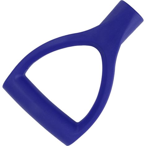 Manche de pelle à neige type D, diamètre intérieur 32 mm, en plastique, installation rapide, pour creuser et ratisser, bleu foncé (1/5)