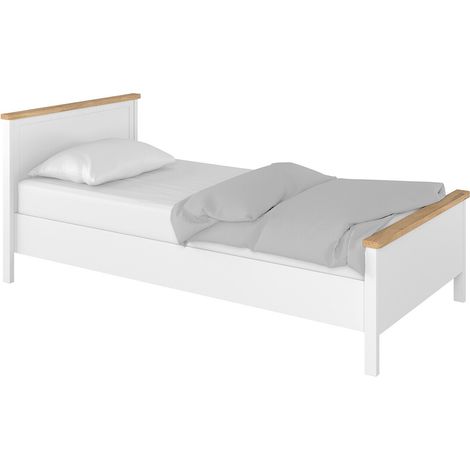 Lit Romelbo 109 , Unique, 90x200, Stratifié, Disponible, 105x210x86cm (1/3)