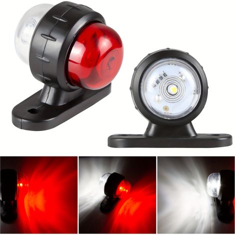 Paquete de 2 bombillas universales de intermitente lateral de 12-24 V, bombillas de iluminación de doble cara aptas para camiones. (1/5)