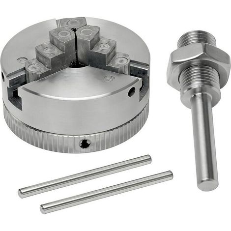 Mandrin Tour a Bois à 3 Mâchoire, M12  1 Mini Mandrin Perceuse en Alliage de Zinc, 3 Mors Mandrin Manuel Perceuse Électrique Bielle Outil Électrique, pour Travail Bois Métal Machines Outils
