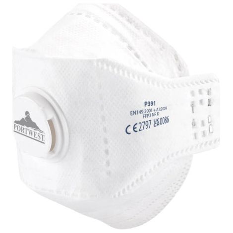Mascarilla compacta 7 partes EAGLE Dolomite plegable FFP3 PORTWEST P391 (pack 10 uds)