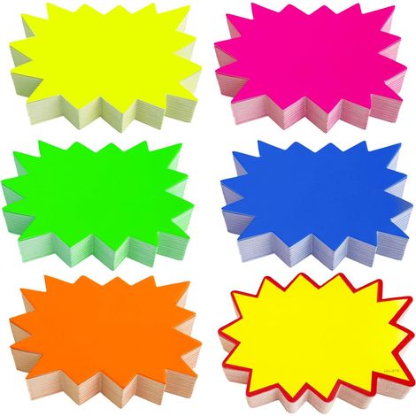 300PCS Pure Star Price Tags, 9 x 7 cm Paper Price Tags, Blank Star-Shaped Signs, for Retail Stores, Supermarkets, and Shopping Malls (1/5)