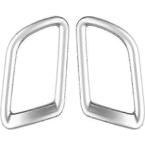 1 paire de grilles d'aération de tableau de bord pour Toyota, finition argent givré (1/5)