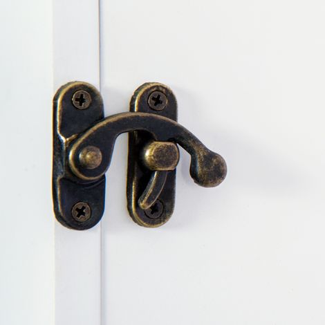 Miroir mural blanc porte-bijoux en bois, 112x37x9,5 cm, avec étagères et crochets, rangement pour bagues, colliers et boucles d'oreilles