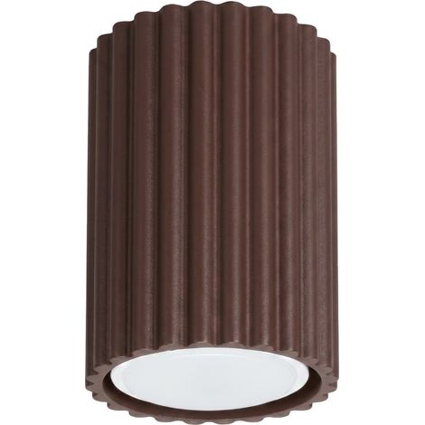 Deckenleuchten KARBON braun 1xGU10 6.5cm Aluminium Sollux (1/5)