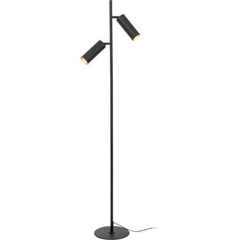 CLUBS Lampadaire-Noir-2xGU10 (1/2)