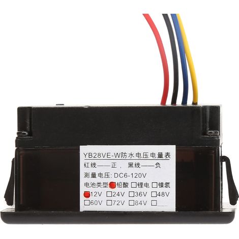 YB28VE-W - Voltmètre numérique étanche pour batterie de véhicule électrique (type split) (1/5)