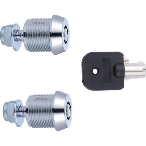 Verrou à came tubulaire de 17 mm pour boîte outils (2 pièces) (1/5)
