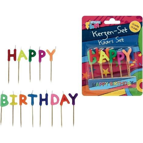 Joyeux anniversaire Verjaardagskaarjes 13 pièces