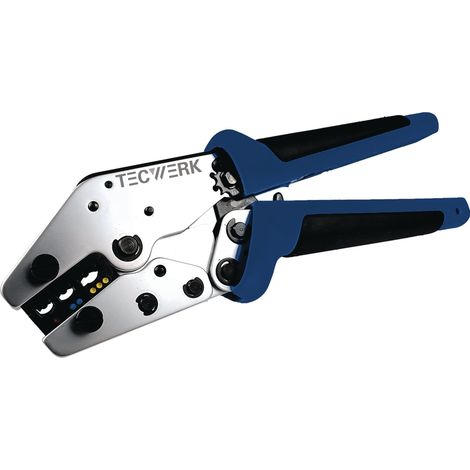 Crimpzange L.235mm 0,5-6 (AWG 20...10)mm² TECWERK (1/2)