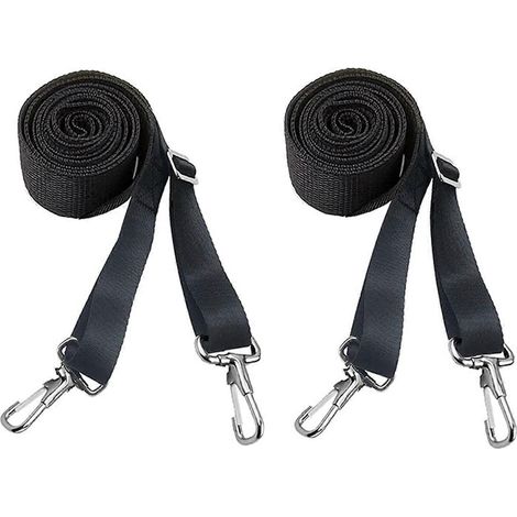 Sangles compatibles avec les toits de bateaux à fixation par mousqueton en acier inoxydable. Compatibles avec les biminis, sangles réglables. Compatibles avec les toits de bateaux de 71 à 152 cm (28 à (1/5)