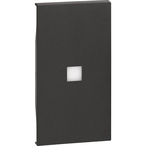Living Now enjoliveur 2 modules commande éclairage noir témoin BTICINO BTKG01M2X