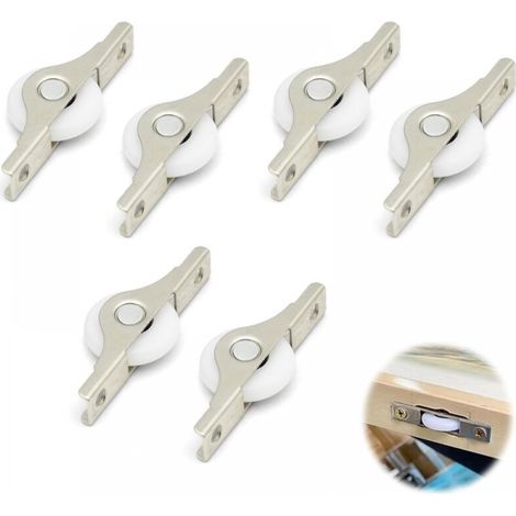 Mini roulettes en caoutchouc souple, petites roulettes pour meubles, mini roulettes fixes, roulettes fixes en plastique et en métal (1/5)
