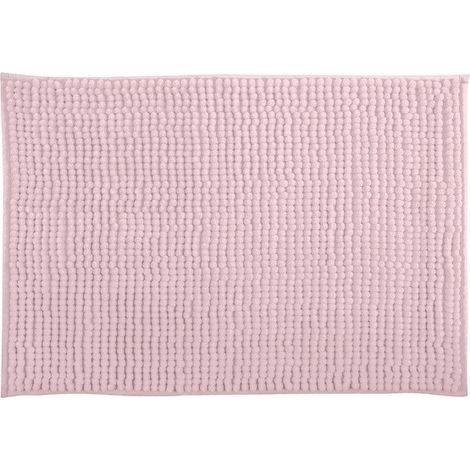 Tapis de bain Microfibre CHENILLE 40X60cm Rose pastel MSV