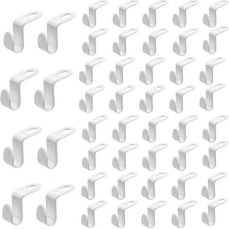 Connecteur de Cintre - Magique - 48 PCS - Antidérapant - Gain de Place - Polypropylène (1/4)