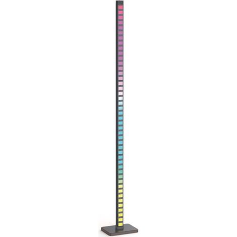 Xanlite – Lampadaire LED RVB 120cm – Synchronisation musicale – Télécommande – 15 effets lumineux personnalisables – Alimentation USB 5V (1/5)