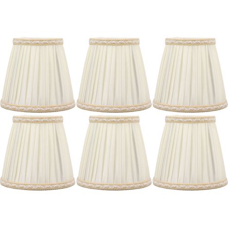 6er-Set Stofflampenschirme, modern, schlicht, strapazierfähig, dekorativ, für die Wandmontage im Schlafzimmer
