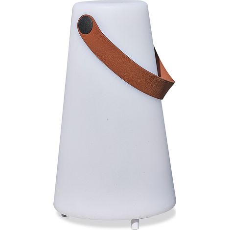 LUMOREA - Lampada altoparlante Bluetooth wireless con manico in pelle - REMARQUABLE