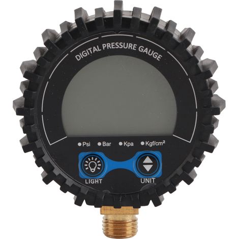 Manomètre numérique pour pneus, plage de 3 à 200 psi, LCD rétroéclairé, lecture précise, universel pour voiture, camion, camping-car. (1/5)