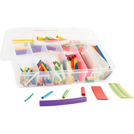 Set di tubi termoretraibili H-2(Z) rapporto di restringimento 2:1, 127 pezzi, colorati