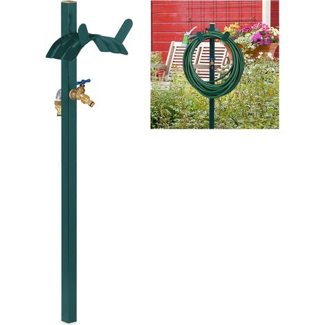 Free standing tap with hose pipe holder