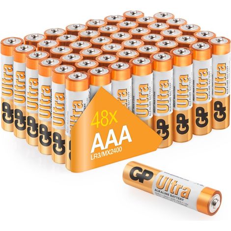 Piles AAA Lot de 48 - Batteries LR03 Alcalines 1,5V - Ultra (1/5)