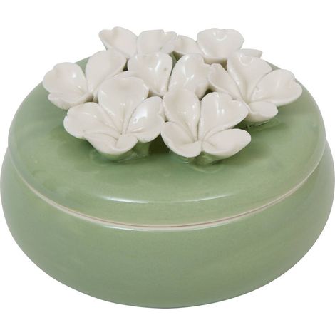 Fioriera in ceramica a forma di rosa d11cm - Atmosphera créateur d'intérieur (1/5)