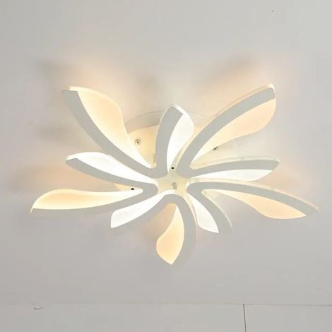 Plafonnier LED créatif, plafonnier LED à intensité variable, 48 W, 5400 lumens, 3000 K 6000 K. (1/5)