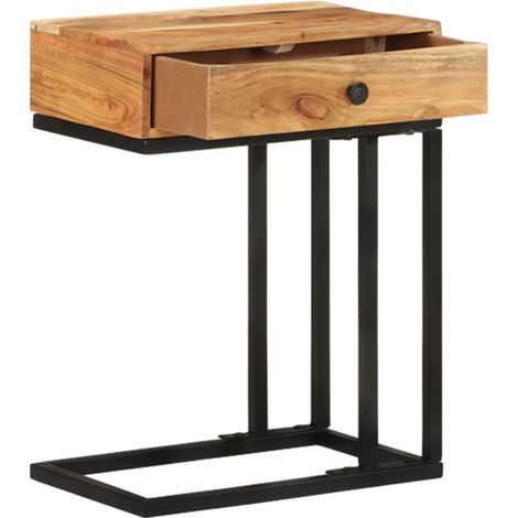 Maison Exclusive - Beistelltisch U-Form 45x30x61 cm Akazie Massiv