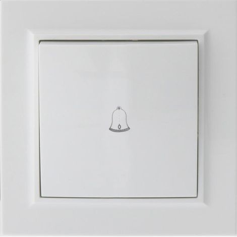 IluminaShop - Interruptor Empotrable Simple Pulsador Blanco Timbre Marco Incluido IP20 Serie wLine (1/3)