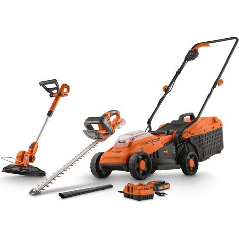 Powerplus Dual Power Jeu d'outils de jardin POWDPGBOX26 - 3 articles - incl. batterie 20V 3.0Ah et chargeur