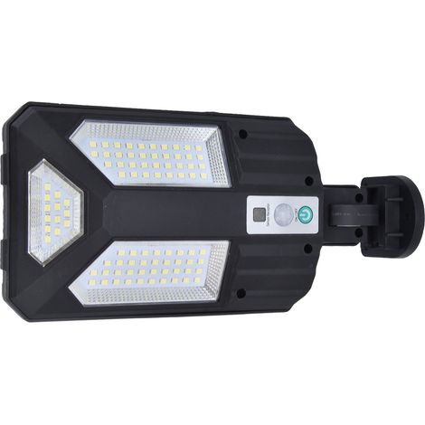 Lampe murale solaire à détection 87LED IP65 étanche extérieur pour cour, jardin, allée, certifié CE/RoHS/FCC, avec batterie intégrée [87LED + 1 batterie] (1/5)