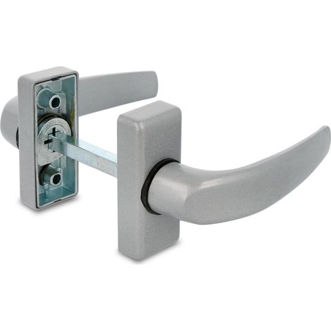 AMIG Poignées de porte en aluminium DELTA 121 x 72 mm Aluminium Argent (1/5)