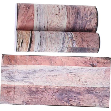 Autocollant pour Sol en Pvc Imitation Bois Auto-adhésif, Facile à Découper et Résistant la Déformation, Décoration de Salon Cuisine (1/5)